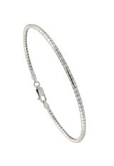 terrific little silver omega chain baby necklace
